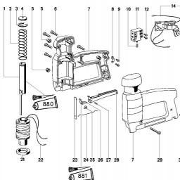 Metabo TA E 3030 spare parts