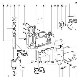 Metabo TA E 3030 spare parts