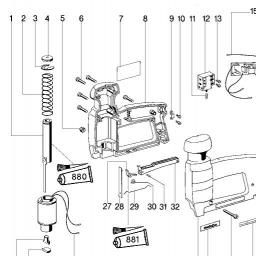 Metabo TA E 3030 spare parts