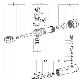 Metabo DRS 68 Set 1/2" spare parts