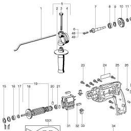 Metabo SB E 600 R+L spare parts