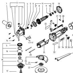 Metabo W 6-115 spare parts