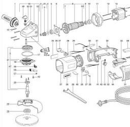 Metabo WA 14-150 Ergo spare parts