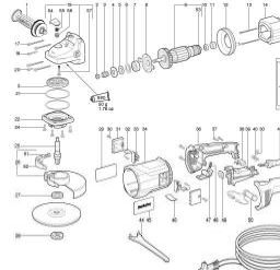 Metabo WX 21-230 spare parts