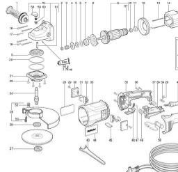 Metabo WX 20-230 SP spare parts