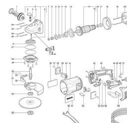 Metabo WX 19-230 spare parts