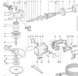 Metabo W 23-230 spare parts