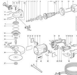 Metabo WX 23-230 spare parts