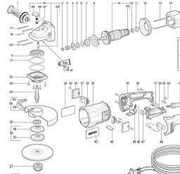 Metabo WX 23-230 Quick spare parts