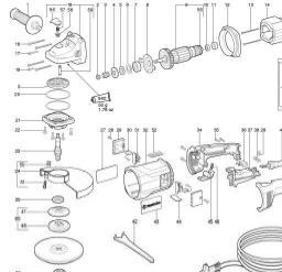 Metabo W 25-180 spare parts
