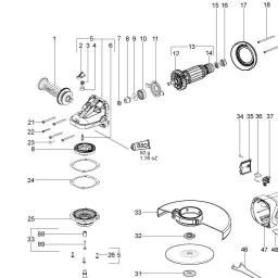 Metabo W 24-180 spare parts