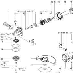 Metabo WX 24-180 spare parts