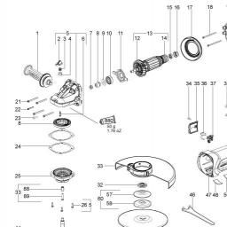Metabo W 24-230 spare parts