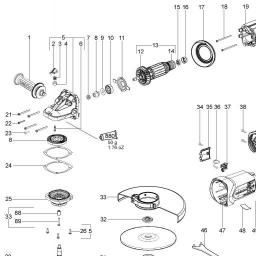Metabo WX 24-230 spare parts