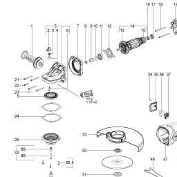 Metabo W 26-180 spare parts