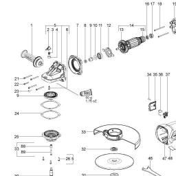 Metabo W 26-230 spare parts