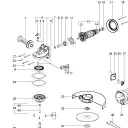 Metabo W 22-180 spare parts