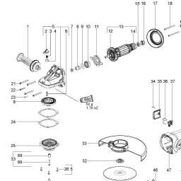 Metabo WX 22-180 spare parts