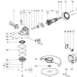 Metabo W 22-230 spare parts