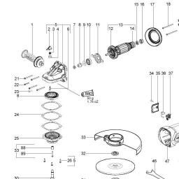 Metabo W 22-230 spare parts