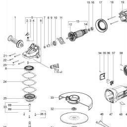 Metabo WX 22-230 spare parts