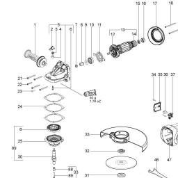 Metabo W 22-180 MVT spare parts