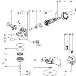 Metabo WE 22-180 MVT spare parts