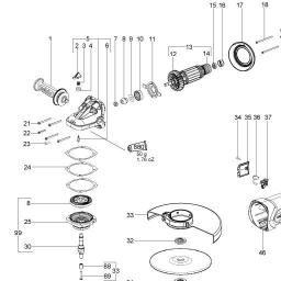 Metabo WE 22-230 MVT Quick spare parts