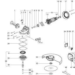 Metabo W 24-180 MVT spare parts