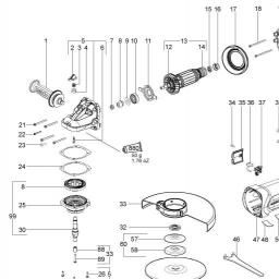 Metabo W 24-230 MVT spare parts