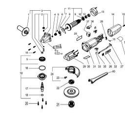 Metabo W 820-115 spare parts