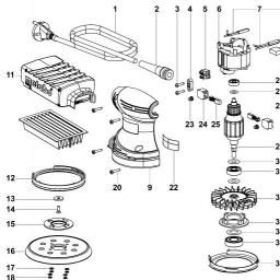 Metabo FSX 200 Intec spare parts