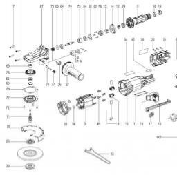 Metabo WEF 9-125 spare parts