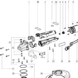Metabo WB 18 LTX BL 125 Quick spare parts