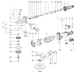 Metabo WEVF 10-125 Quick Inox spare parts