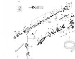 Metabo BHE 2643 spare parts