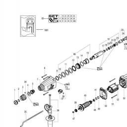Metabo KHE 2643 spare parts