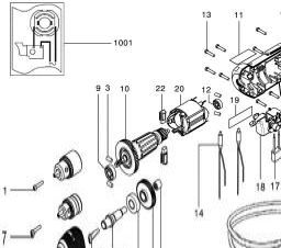 Metabo B 10 spare parts