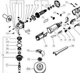 Metabo WE 14150 RT spare parts
