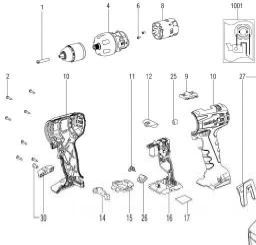 Metabo BS 18 LT spare parts