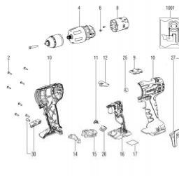 Metabo SB 18 LT spare parts