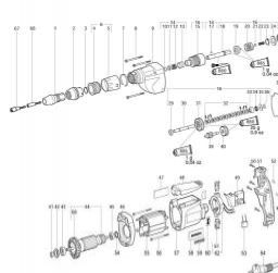 Metabo DWSE 6.3 spare parts