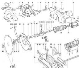 Metabo KS 54 SP spare parts