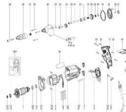 Metabo SE 2500 spare parts