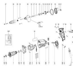 Metabo SE 4000 spare parts