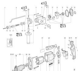 Metabo SBE 85 spare parts