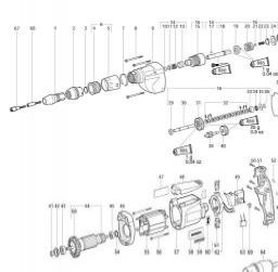 Metabo DWSE 6.3 spare parts