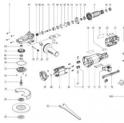 Metabo WEF 9-125 spare parts