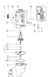 Metabo MAG 28 LTX 32 spare parts