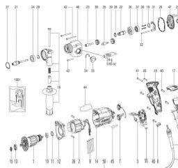 Metabo BE 600/13-2 IK spare parts